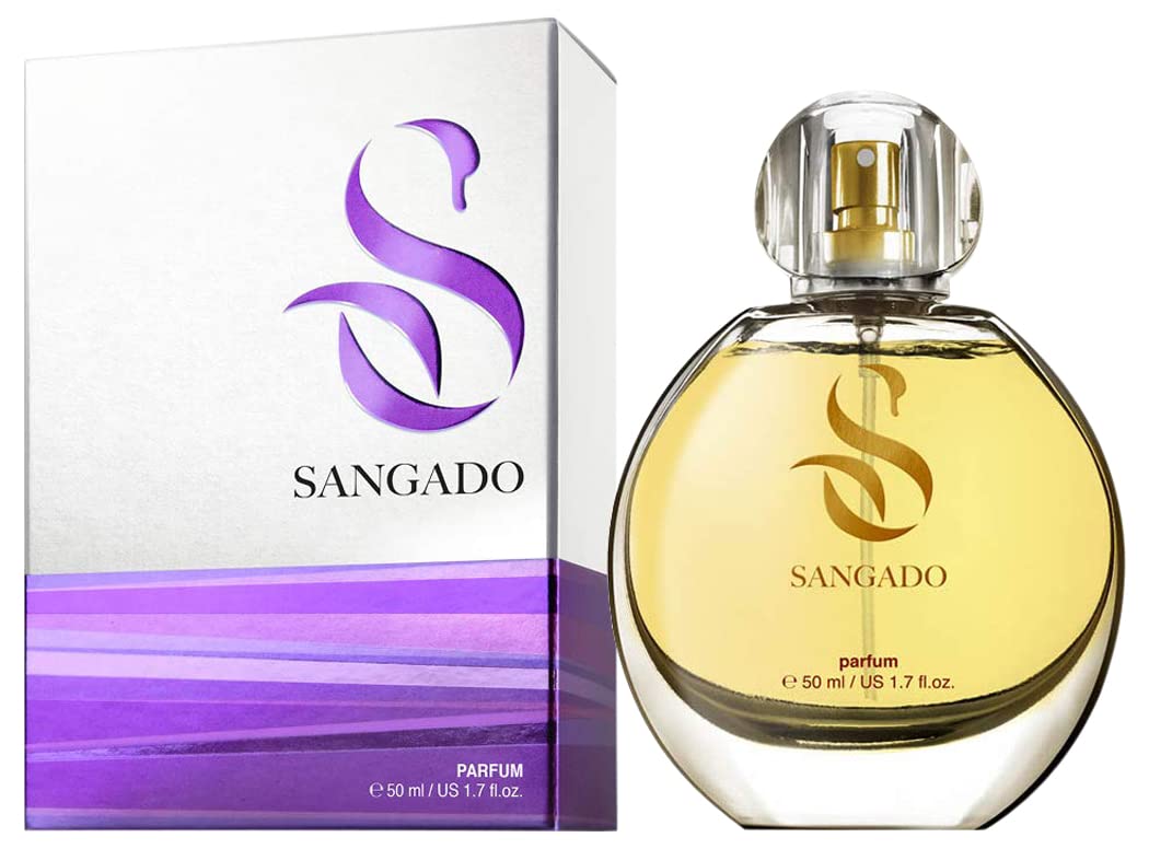 SANGADO Supreme Confidence Perfume for Women, 8-10 hours long-Lasting, Luxury smelling, Floral Woody Musk, Fine French Essences, Extra-Concentrated (Parfum), Feminine, 50ml Spray
