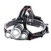 Victagen Waterproof 5000Lm LED Headlamp,Hands Free Zoomable Bicycle Headlight&Bike Flashlight Torch, Match 2 Rechargeable Batteries,USB Cable,Applies To Wall Charger And Car Charger For Outdoor Sports