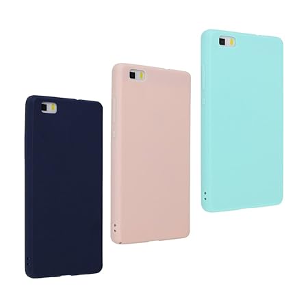 Huawei P8 Lite 2015 Hülle Dünn Silikon, Asnlove 3 Pack Handy Schutzhülle für Huawei P8 Lite Hülle TPU Silikon Backcover Case 