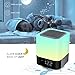 Alarm Clocks for Bedrooms, Hetyre Wireless Bluetooth Speaker with Night Light Bedside Lamp, 4000mAh Portable MP3 Player, Support TF and SD Card, Best for Kids Party