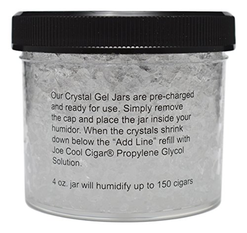 Joe Cool Cigar Crystal Gel Humidifier for Cigar Humidors - 4oz Jar