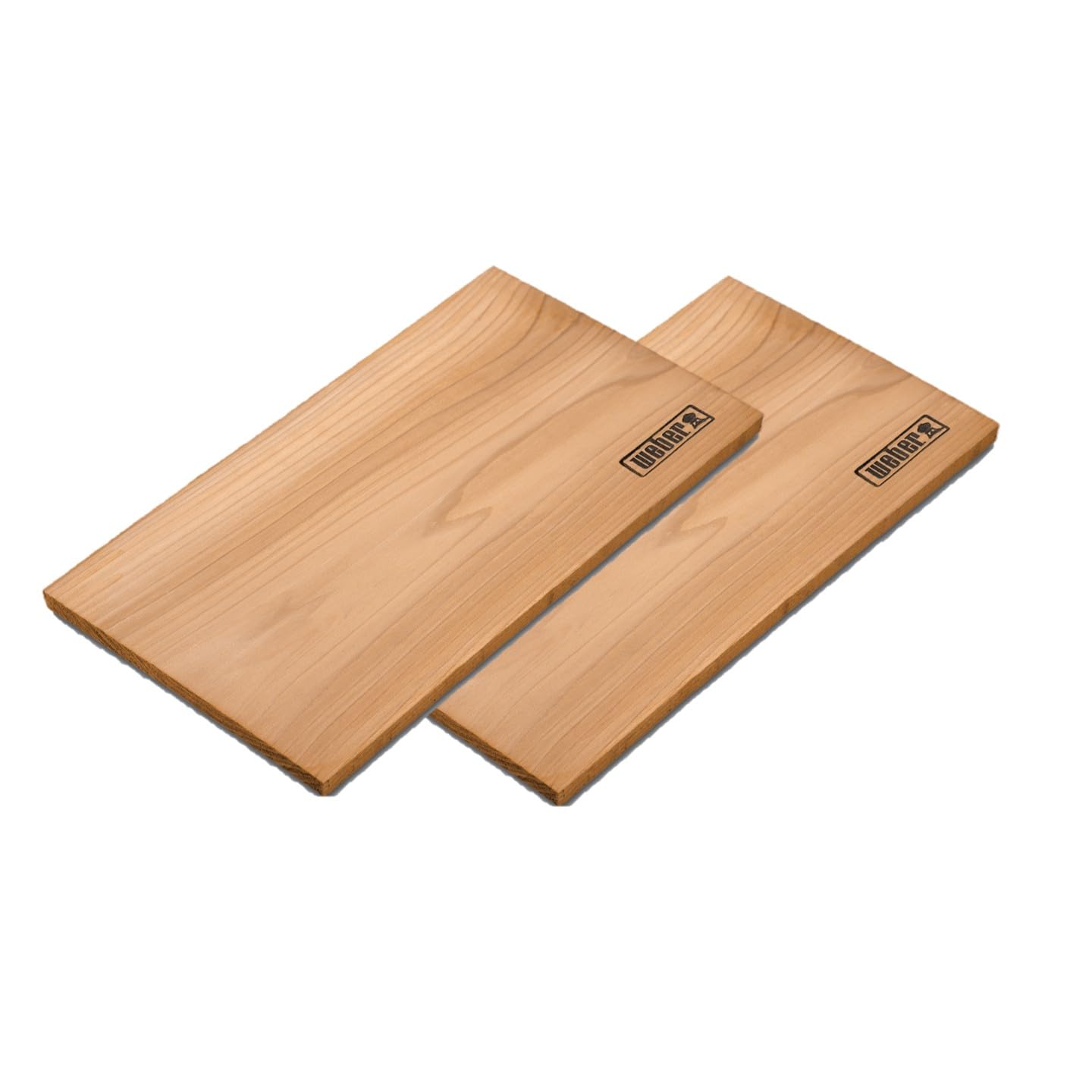 Weber Cedar Wood Smoking Planks - Medium (30 x 15cm), 2-pack, sweet, mild aroma, ideal for cheese, vegetables, fish, and poultry, made from natural wood species (17522)