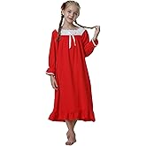 PUFSUNJJ Lovely Girls Princess Nightgown Soft Cotton Sleepwear Kids 3-12 Years