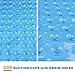 Wimaha XL Bathtub Mat, Bath Shower Mat Non Slip for Bathroom, Machine Washable, Ideal for Kids Toddler Senior, 39 x 16, Blue