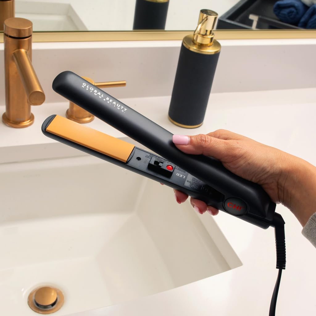 CHI Tourmaline Ceramic Series Flat Iron, Hair Straightener for Silky Smooth Hair, Ideal for Straightening Or Curling Hair