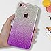 MATEPROX Compatible with iPhone Se 2022 case,Glitter Bling Sparkle Cute Girls Women Protective Case (Gradient Purple)