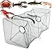 LUCKYAZ 1PCS Foldable Fishing Net Bait Trap Dip Cage Crab Fish Minnow Crawdad Shrimp