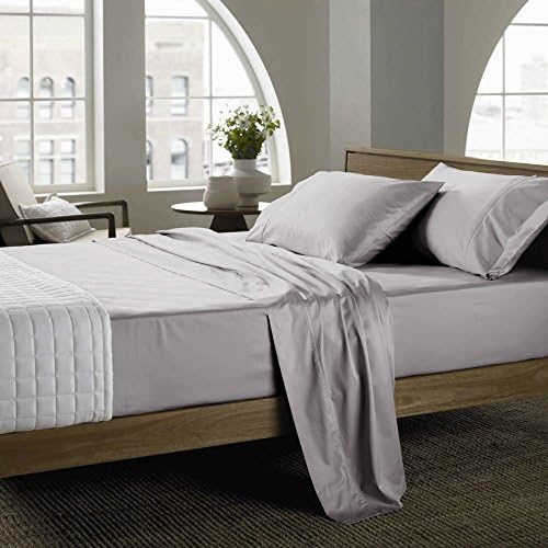 4 Piece Bed Sheet Set (Twin,Light Gray) - 120 GSM Hotel Luxury Brushed Microfiber - 1800 Series Platinum Collection Bedding Set - Deep Pocket,Wrinkle,Fade,Stain Resistant &amp; Hypoallergenic