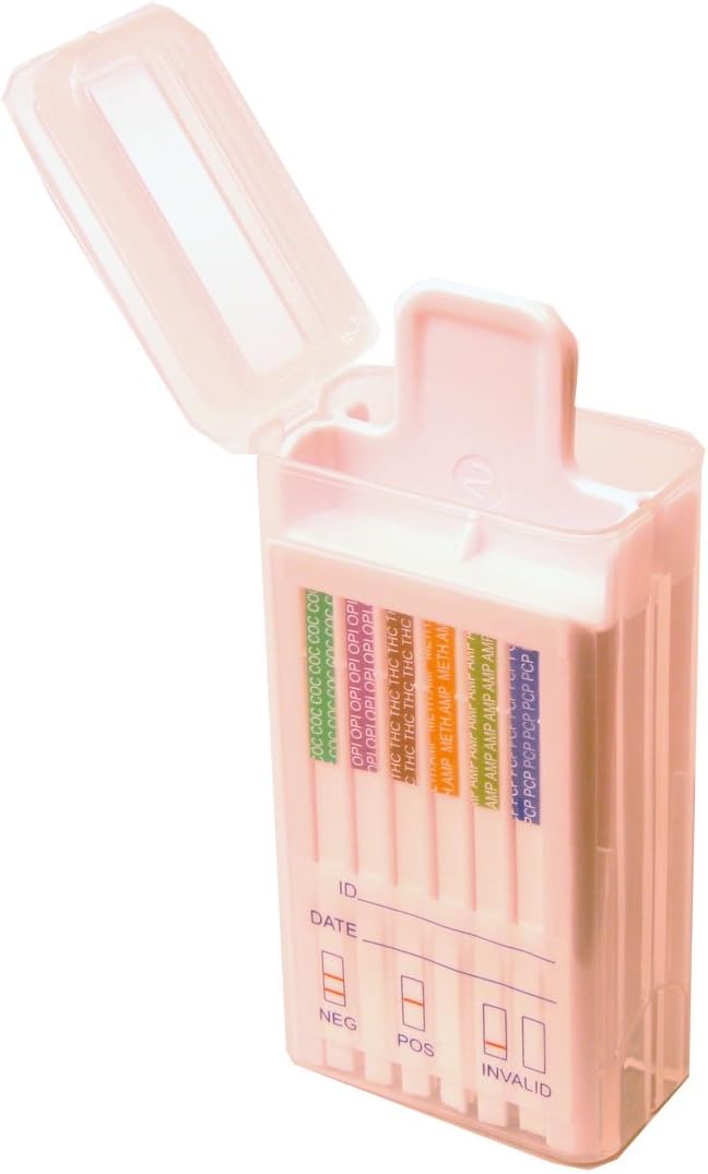 Oral Fluid Test for 10 Illicit Drugs Instant Oral Cube AMP-mAMP-THC-COC-OPI-BAR-BUP-BZO-OXY-PCP (Pack of 2) by SpeedyTests
