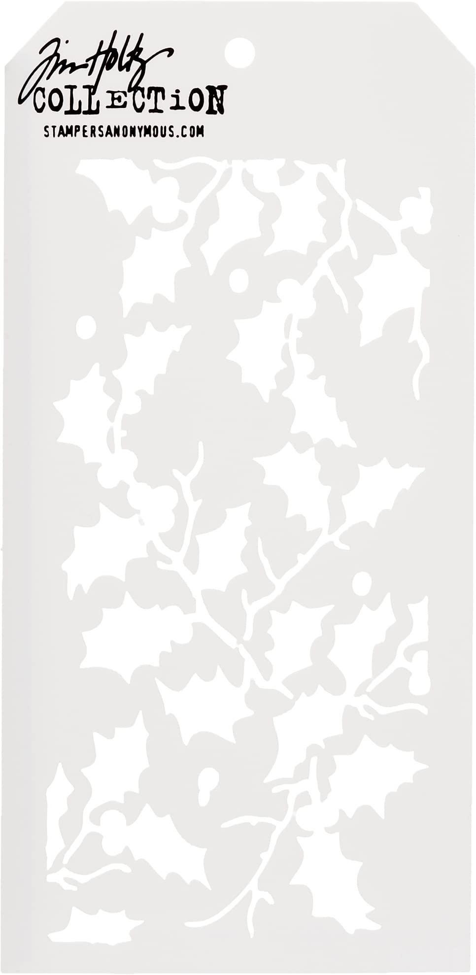 Tim Holtz AGTHS015 Holly Bough Stencil Beige