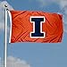 Illinois Fighting Illini Large New Logo 3x5 College Flag
