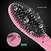 HIRALIY Hair Straightener Brush with Professional PTC Ceramic Heating and LCD Display(Pink)