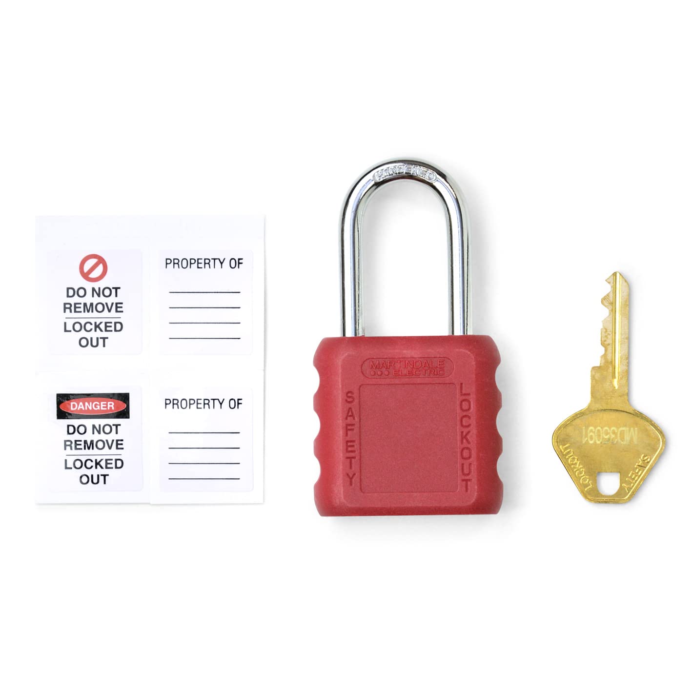 Martindale PAD11RD PAD11 Padlock, Red, One Size