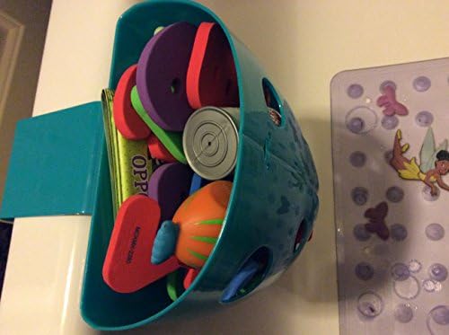 Chickadee Chicks Magnetic Bath Toy Storage Bin (Blue) - NO Suction Cups