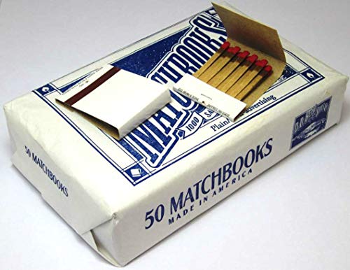 D.D. Bean & Sons Matchbooks, 50 Packs of 20 Matches, Classic White, Made in USA, 2 - Thumbnail 2