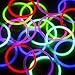 Dennov 8” 300 Glow Sticks Lights Bracelets Necklaces & Connectors, Party Favors Supplies- Clearance