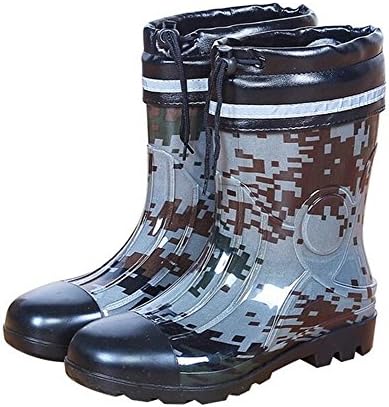 レインブーツ 車 バイク 100 品質保証 ホビー 正規品送料無料 26cm 42 激安超特価 B07fjqpdvz 42 26cm 長靴 メンズ 作業靴 耐久 迷彩 安全靴 雨靴 グレー 防滑 新作製品 世界最高品質人気