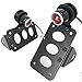 Black LED Vertical Side Mount License Plate Bracket Brake Running Rear Tail Light for Harley Bobber Chopper