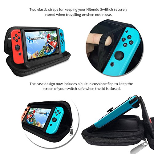 image for Nintendo Switch Traveler Case, Built-in Stand with 2 Pack Screen Prote