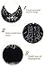 BABEYOND Women's Flapper Dresses 1920s V Neck Beaded Fringed Great Gatsby Dress Black