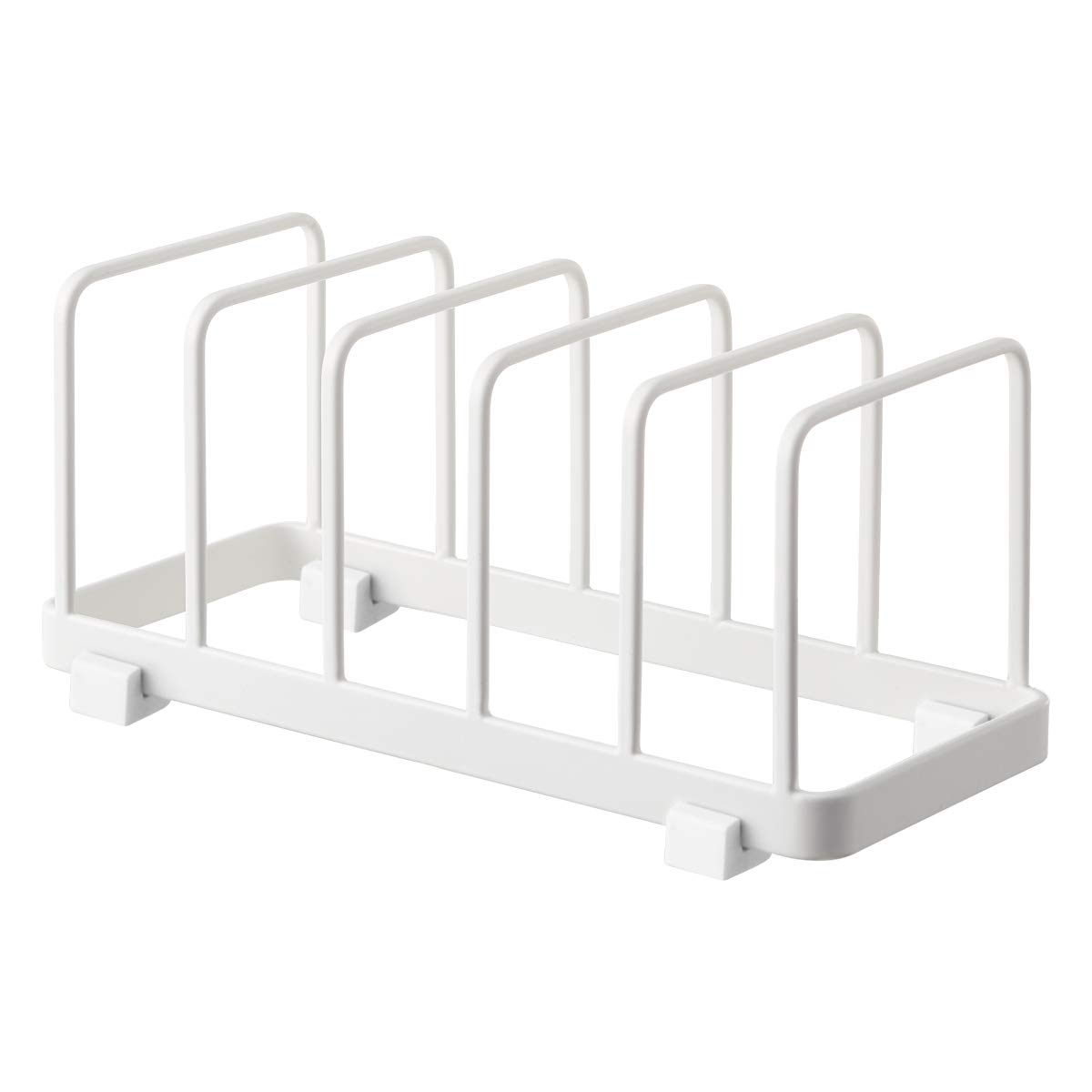 山崎実業(Yamazaki) ディッシュスタンド ホワイト 約W24XD10XH10cm プレート 片手でサっと出せる お皿立て 4747商品画像