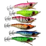 6 Pcs Squids Jigs Cuttlefish 12g Fishing Lures X19