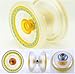 MAGICYOYO K1 Spin ABS Yoyo New PVC Unresponsive Yoyo with Hubstacks (Clear)