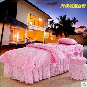 AMEA Beauty bedspread Beauty bed cover four-piece/head square head shampoo/massage bed massage bed skirt bedspread , 3 , square 19070