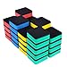 Eathtek 36 Packed Magnetic Whiteboard Dry Eraser Chalkboard Cleansers Wiper For Home,School and Office Use(4 Colors,2x2x0.8inch)