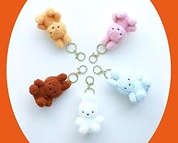 MSGlobal Cute Plush Keychain for