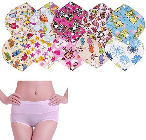 HNBility Reusable Washable Bamboo Cloth Menstrual Sanitary Maternity Pads 66 Inch