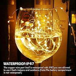 Homemory 4 Pack 20 Ft 60 LED Fairy Lights Battery