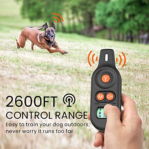 FunniPets Dog Training Collar, 2019 Upgraded 2600FT Remote Shock Collar
