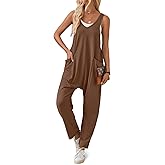 YOKGO Jumpsuits for Women Casual Sleeveless Rompers Cotton Maternity Jumpsuits Baggy Overalls Loose Fit Summer Outfits 2025