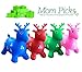 ToysOpoly Inflatable Deer Bouncer Seat - Bouncy Animal Hopper For Kids, Toddlers, Boys, Girls Age 1, 2, 3, 4. Fun Rubber Bouncing Jumping Hopping Riding Outdoor/Indoor. 1 Piece + Free Pump
