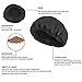 Cordless Deep Conditioning Heat Cap - Microwavable Heat Cap for Deep Conditioning Hair Therapy, 100% Natural Cotton, Flaxseed Seed Interior for Maximum Heat Retention (black)