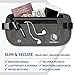 VENTURE 4TH Slim Minimalist Design RFID Money Belt with RFID Blocking Sleeves, for Men and Women – Ideal for Keeping Your Cash, Credit Card, Passport, Phone Secure When Traveling - Gray