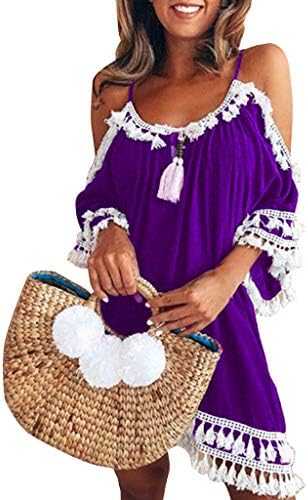 WOCACHI Women Beach Dress Swimsuit Swimwear Bikini Bathing Suit Cover Up Beach Wear