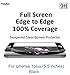 TOZO for iPhone 7 Plus 3D Screen Protector Glass [ 3D Full Frame ] Technology Premium Tempered 9H Hardness 2.5D PET [Soft Edge Hybrid] Screen 5.5 Black