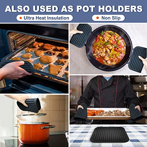 Walfos Trivets for Hot Dishes, MultiPurpose Silicone Trivet, Heat Resistant Pot Holders for