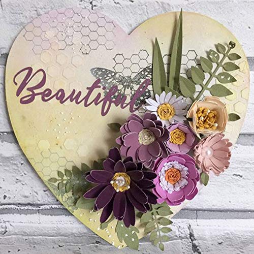 AkoMatial Cutting Dies,Stamen Style Embossing Cutting Dies Tool Stencil Template Mold Card Making Scrapbook Album Paper Card Craft,Metal