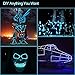 ZITRADES EL Wire Kit 5 by 1M, Portable Neon Lights for Parties, Electric Forest, Halloween, Blacklight Run, DIY Decoration, Christmas (Ice Blue)