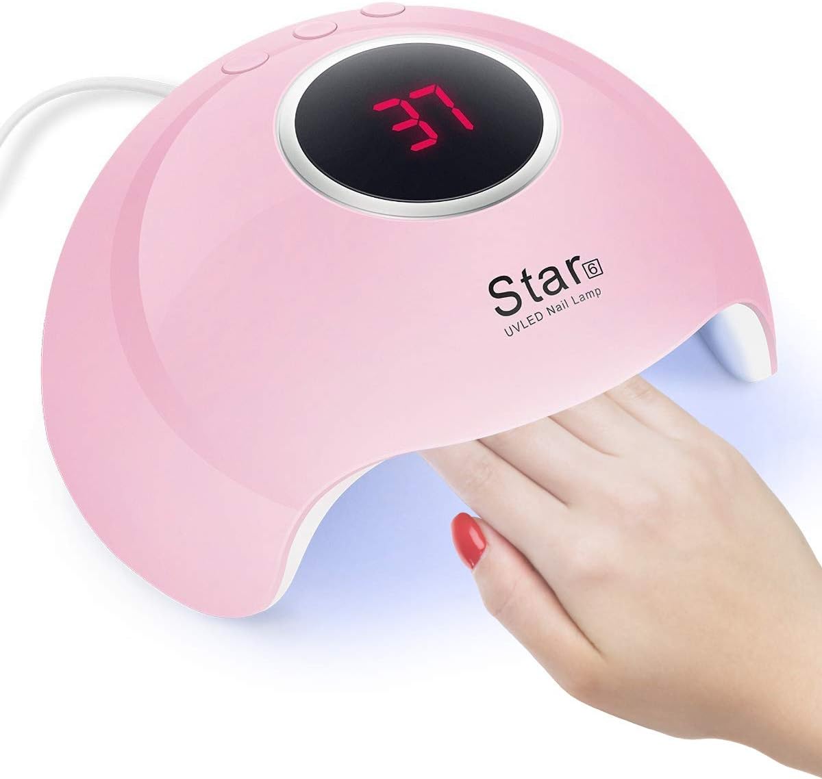 Giovar 36W UV Nail Polish Curing Lamps, LED Gel Nail Dryer with 3 Timer Setting, Auto Senor For Gel Nails and Toe Nail Curing