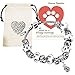 Furever Pawsitive Loss Bracelet Pet Remembrance Gifts - Pet Memorial Paw Print Glass Bead Bracelet,Memorial Seeds in Loving Memory Pet Sympathy Card,Pet Loss Gifts Bag