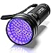 LOFTEK UV Flashlight Black Light, 51 LED 395 nM Ultraviolet Flashlight Perfect Detector for Pet (Dog and Cat ) Urine, Dry Stains and Bed Bug, Handheld Blacklight for Scorpion Hunting primary