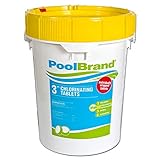 Pool Brand 3-Inch Swimming Pool Chlorine Tablets - 50 Pounds