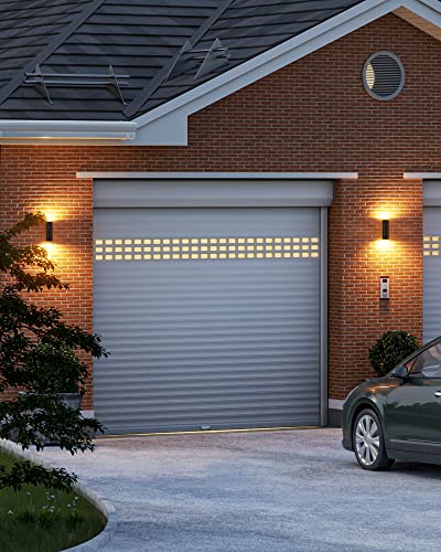 EDISHINE Up Down Outside Lights, Waterproof Up and Down Lights Outdoor IP44, Outdoor Wall Light, Weather Resistant, Outside House Light for Front Door, Garage, Garden, 2 Pack