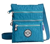 Govc Simple Lightweight Multi-pocket Waterproof Nylon Casual Shoulder Crossbody Bags Zipper Handbags