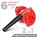 GardenHOME Leaf Blower and Handheld Vacuum Cleaner, 6 Variable Speed Control, 600 Watts, 16000 RPM