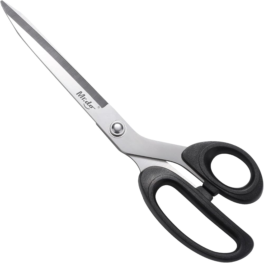 Mr.do 10" Fabric Scissors Heavy Duty Stainless Steel for Tailoring & Crafting